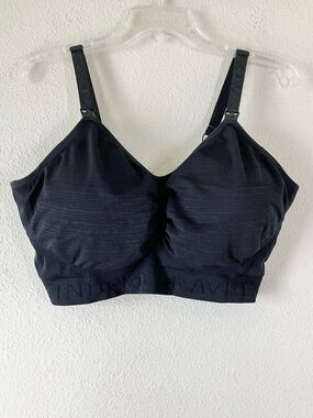 KINDRED BRAVELY Sublime® Hands-Free Pumping & Nursing Bra Black XXL Busty 42 44